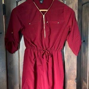 Maroon Rue21 Dress